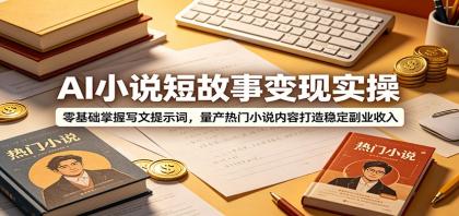 AI小说短故事变现实操:零基础掌握写文提示词,量产热门小说内容打造稳定副业收入-颜夕资源网-第23张图片 AI小说短故事变现实操:零基础掌握写文提示词,量产热门小说内容打造稳定副业收入-颜夕资源网-第23张图片