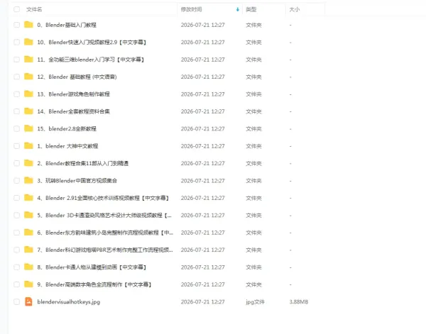 Blender建模全套教程+安装包+插件,小白也能轻松上手-颜夕资源网-第24张图片 Blender建模全套教程+安装包+插件,小白也能轻松上手-颜夕资源网-第24张图片