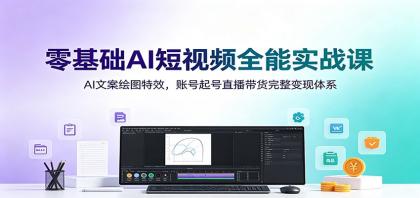 零基础AI短视频全能实战课:AI文案绘图特效,账号起号直播带货完整变现体系-颜夕资源网-第23张图片 零基础AI短视频全能实战课:AI文案绘图特效,账号起号直播带货完整变现体系-颜夕资源网-第23张图片