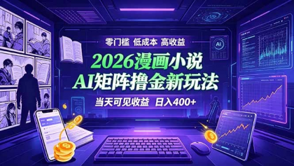 爆款小说漫画大阅读 ai矩阵操作 当天可见收益 日入400+ 零门槛 高收益-颜夕资源网-第23张图片 爆款小说漫画大阅读 ai矩阵操作 当天可见收益 日入400+ 零门槛 高收益-颜夕资源网-第23张图片