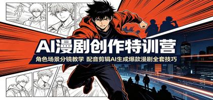 AI漫剧创作特训营:角色场景分镜教学,配音剪辑AI生成爆款漫剧全套技巧-颜夕资源网-第23张图片 AI漫剧创作特训营:角色场景分镜教学,配音剪辑AI生成爆款漫剧全套技巧-颜夕资源网-第23张图片