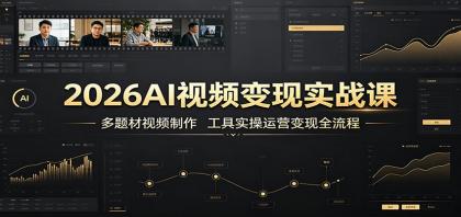 2026AI视频变现实战课:多题材视频制作,工具实操运营变现全流程-颜夕资源网-第23张图片 2026AI视频变现实战课:多题材视频制作,工具实操运营变现全流程-颜夕资源网-第23张图片