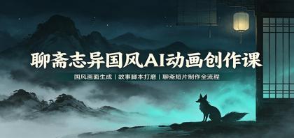 聊斋志异国风AI动画创作课:国风画面生成,故事脚本打磨,聊斋短片制作全流程-颜夕资源网-第23张图片 聊斋志异国风AI动画创作课:国风画面生成,故事脚本打磨,聊斋短片制作全流程-颜夕资源网-第23张图片