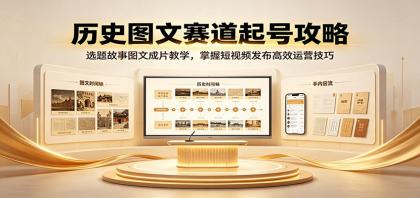 历史图文赛道起号攻略:选题故事图文成片教学,掌握短视频发布高效运营技巧-颜夕资源网-第23张图片 历史图文赛道起号攻略:选题故事图文成片教学,掌握短视频发布高效运营技巧-颜夕资源网-第23张图片