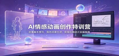 AI情感动画创作特训营：故事脚本撰写，角色场景生成，剪辑后期成片实操指南-颜夕资源网-第23张图片