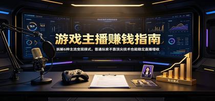 游戏主播赚钱指南:拆解6种主流变现模式,普通玩家不靠顶尖技术也能稳定直播增收-颜夕资源网-第23张图片 游戏主播赚钱指南:拆解6种主流变现模式,普通玩家不靠顶尖技术也能稳定直播增收-颜夕资源网-第23张图片