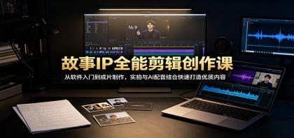 故事IP全能剪辑创作课:从软件入门到成片制作,实拍与AI配音结合快速打造优质内容-颜夕资源网-第23张图片 故事IP全能剪辑创作课:从软件入门到成片制作,实拍与AI配音结合快速打造优质内容-颜夕资源网-第23张图片