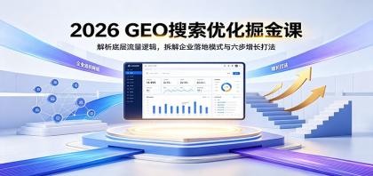 2026 GEO搜索优化掘金课:解析底层流量逻辑,拆解企业落地模式与六步增长打法-颜夕资源网-第23张图片 2026 GEO搜索优化掘金课:解析底层流量逻辑,拆解企业落地模式与六步增长打法-颜夕资源网-第23张图片