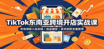 TikTok东南亚跨境开店实战课:市场调研入驻实操,选品铺货,发货回款全套教学-颜夕资源网-第23张图片 TikTok东南亚跨境开店实战课:市场调研入驻实操,选品铺货,发货回款全套教学-颜夕资源网-第23张图片
