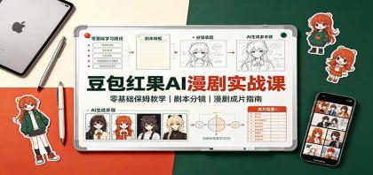 豆包红果AI漫剧实战课:零基础保姆教学,剧本分镜,漫剧成片指南-颜夕资源网-第23张图片 豆包红果AI漫剧实战课:零基础保姆教学,剧本分镜,漫剧成片指南-颜夕资源网-第23张图片