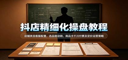 抖店精细化操盘教程:店铺类目客服配置,选品做动销,商品卡千川付费及定价运营策略-颜夕资源网-第23张图片 抖店精细化操盘教程:店铺类目客服配置,选品做动销,商品卡千川付费及定价运营策略-颜夕资源网-第23张图片