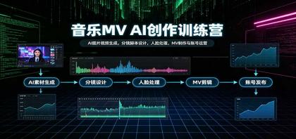 音乐MV AI创作训练营:AI图片视频生成,分镜脚本设计,人脸处理,MV制作与账号运营-颜夕资源网-第23张图片 音乐MV AI创作训练营:AI图片视频生成,分镜脚本设计,人脸处理,MV制作与账号运营-颜夕资源网-第23张图片