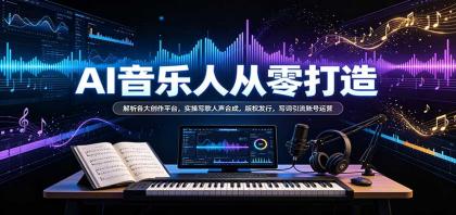 AI音乐人从零打造:解析各大创作平台,实操写歌人声合成,版权发行,写词引流账号运营-颜夕资源网-第23张图片 AI音乐人从零打造:解析各大创作平台,实操写歌人声合成,版权发行,写词引流账号运营-颜夕资源网-第23张图片