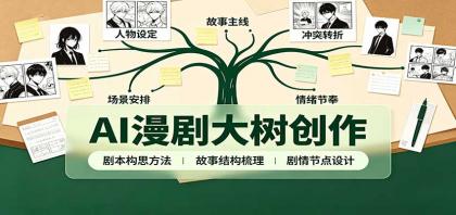 AI漫剧大树创作:剧本构思课程讲解,软件插件配置,配套工具资料完整梳理-颜夕资源网-第23张图片 AI漫剧大树创作:剧本构思课程讲解,软件插件配置,配套工具资料完整梳理-颜夕资源网-第23张图片