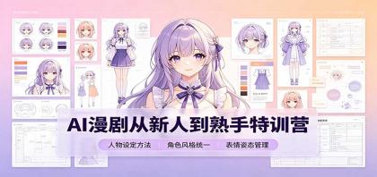 AI漫剧从新人到熟手特训营:剧本分镜创作,提示词模板,人物设定与工具资源-颜夕资源网-第23张图片 AI漫剧从新人到熟手特训营:剧本分镜创作,提示词模板,人物设定与工具资源-颜夕资源网-第23张图片