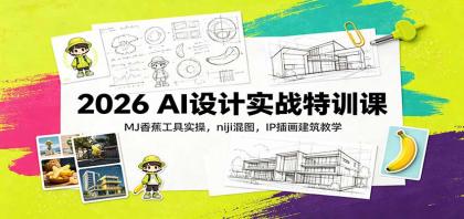 2026 AI设计实战特训课:MJ香蕉工具实操,niji混图,IP插画建筑教学-颜夕资源网-第23张图片 2026 AI设计实战特训课:MJ香蕉工具实操,niji混图,IP插画建筑教学-颜夕资源网-第23张图片