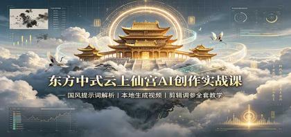 东方中式云上仙宫AI创作实战课:国风提示词解析,本地生成视频,剪辑调参全套教学-颜夕资源网-第23张图片 东方中式云上仙宫AI创作实战课:国风提示词解析,本地生成视频,剪辑调参全套教学-颜夕资源网-第23张图片
