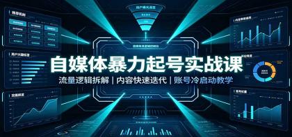 自媒体暴力起号实战课:流量逻辑拆解,内容快速迭代,账号冷启动教学-颜夕资源网-第23张图片 自媒体暴力起号实战课:流量逻辑拆解,内容快速迭代,账号冷启动教学-颜夕资源网-第23张图片