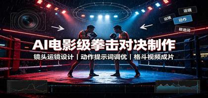 AI电影级拳击对决制作:镜头运镜设计,动作提示词调优,格斗视频成片-颜夕资源网-第23张图片 AI电影级拳击对决制作:镜头运镜设计,动作提示词调优,格斗视频成片-颜夕资源网-第23张图片