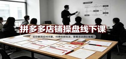 拼多多店铺操盘线下课:比价断流应对方案,付费投放玩法,掌握活动调价策略-颜夕资源网-第23张图片 拼多多店铺操盘线下课:比价断流应对方案,付费投放玩法,掌握活动调价策略-颜夕资源网-第23张图片