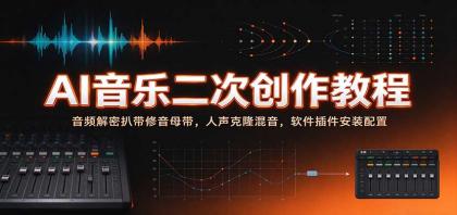 AI音乐二次创作教程:音频解密扒带修音母带,人声克隆混音,软件插件安装配置-颜夕资源网-第23张图片 AI音乐二次创作教程:音频解密扒带修音母带,人声克隆混音,软件插件安装配置-颜夕资源网-第23张图片