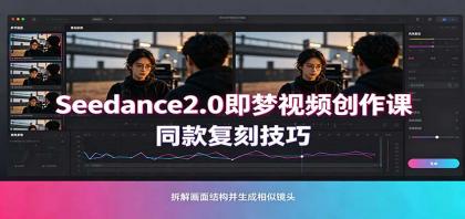 Seedance2.0即梦视频创作课:剧本式视频制作,同款复刻技巧,多行业案例落地教学-颜夕资源网-第23张图片 Seedance2.0即梦视频创作课:剧本式视频制作,同款复刻技巧,多行业案例落地教学-颜夕资源网-第23张图片